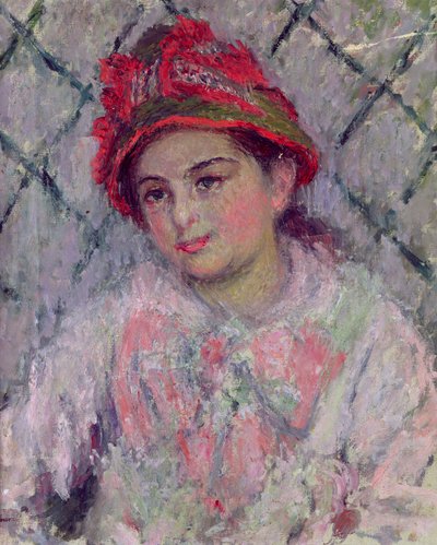 Blanche Hoschede (1864-1947) fiatal lány portréja, 1880 körül alkotó: Claude Monet