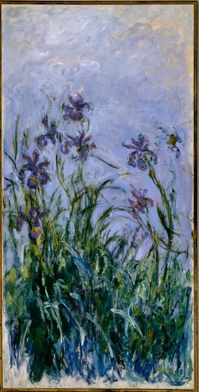 Lila íriszek, 1914-17 alkotó: Claude Monet