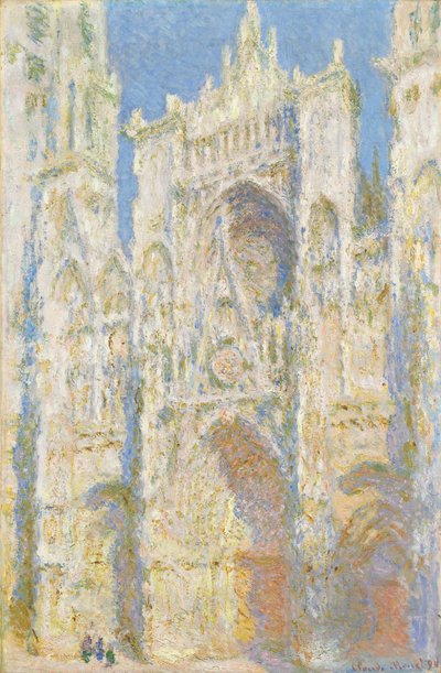 Rouen-i katedrális, nyugati homlokzat, napfény alkotó: Claude Monet