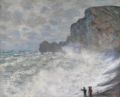 Zord időjárás Étretatban alkotó: Claude Monet