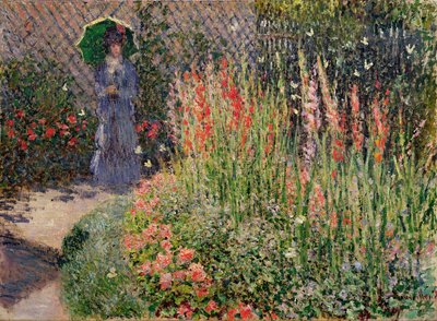 Lekerekített virágágyás, 1876 alkotó: Claude Monet