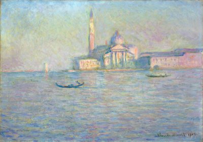 Major Szent György (Velence, Olaszország) (San Giorgio Maggiore templom, Velence) - Claude Monet festménye (1840-1926), olaj, vászon alkotó: Claude Monet