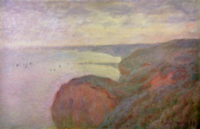 Meredek sziklák Dieppe közelében, 1897. alkotó: Claude Monet