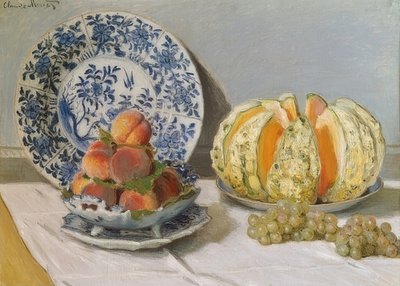 Csendélet dinnyével. 1872 alkotó: Claude Monet