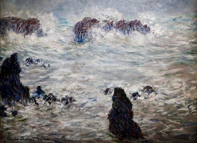 Vihar, Belle-île partja alkotó: Claude Monet