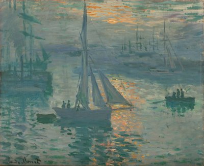 Napkelte (Tengerparti kép) alkotó: Claude Monet