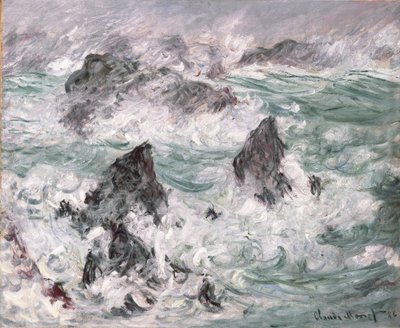 Vihar Belle-Ile-ben alkotó: Claude Monet