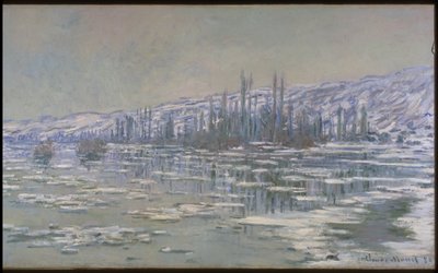 A jég szakadása (La Débâcle vagy Les Glaçons) alkotó: Claude Monet