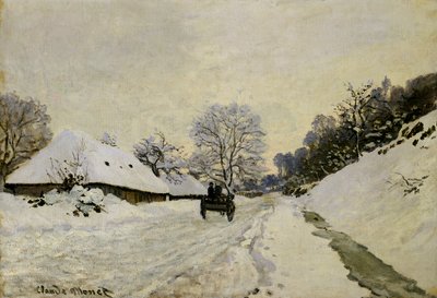 A szekér, avagy Út hó alatt Honfleurben, 1865 alkotó: Claude Monet