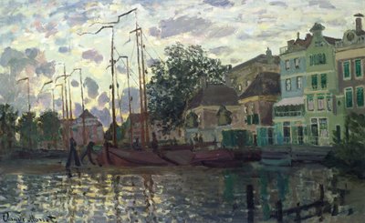 A gát Zaandamban, este alkotó: Claude Monet