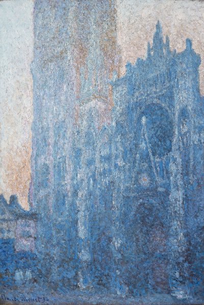 A roueni katedrális portálja a reggeli fényben, 1894 alkotó: Claude Monet