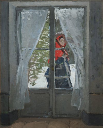 A vörös kendő, 1868-73 körül (olaj, szövet) alkotó: Claude Monet