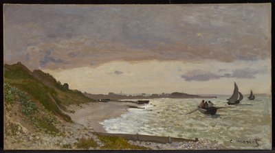 A tengerpart Sainte-Adresse-ban alkotó: Claude Monet