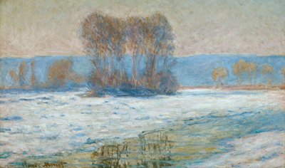A Szajna Bennecourtban, tél alkotó: Claude Monet