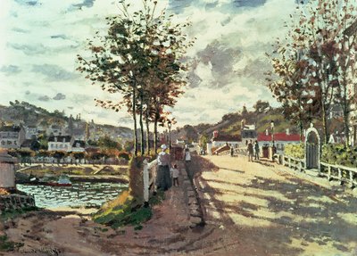 A Szajna Bougivalban alkotó: Claude Monet