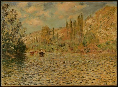 A Szajna Vetheuilban alkotó: Claude Monet