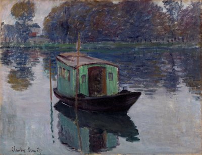A Stúdióhajó alkotó: Claude Monet