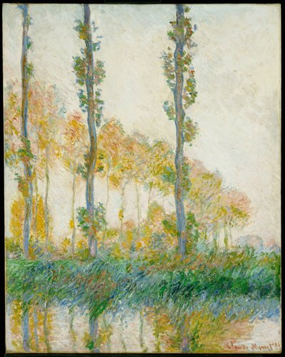 A három fa, 1891. ősz alkotó: Claude Monet