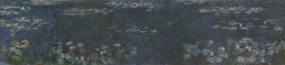 A tavirózsa - zöld tükörképek, 1914-1926 alkotó: Claude Monet