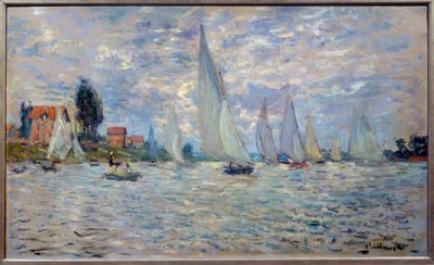 A csónakok. Regates egy Argenteuil-festmény, Claude Monet (1840-1926) 1874 V. 0,6x1 m Párizs, Muse d