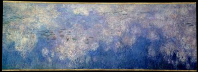 A nymfeák; a felhők. A Givernyben festett triptichon központi része. Claude Monet festménye (1840-1926) alkotó: Claude Monet