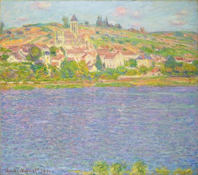 Vetheuil a Napban; Vetheuil, effet de Soleil, 1901 alkotó: Claude Monet