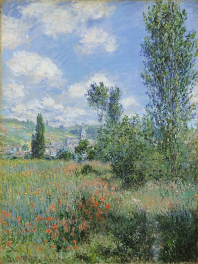 Vetheuil kilátása alkotó: Claude Monet