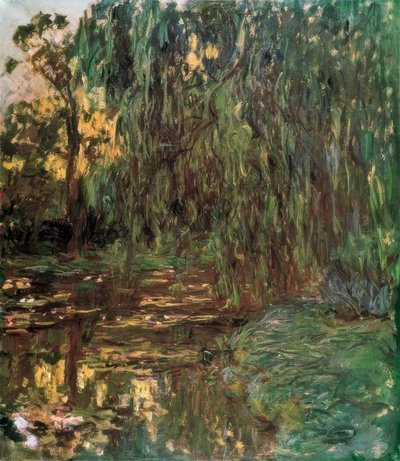 Kilátás a tavirózsa tóra fűz alkotó: Claude Monet
