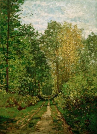 Erdei ösvény alkotó: Claude Monet