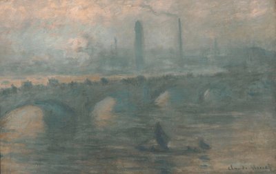 Waterloo híd, ködös reggel alkotó: Claude Monet