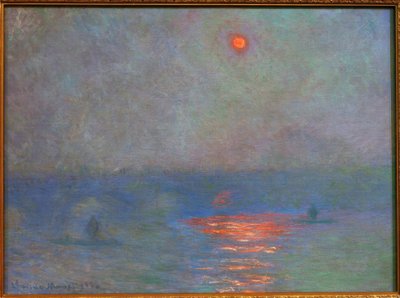 Waterloo híd, Nap a ködben (Sonne im Nebel) alkotó: Claude Monet