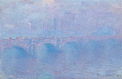 Waterloo híd, effet de brouillard alkotó: Claude Monet