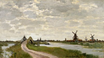 Szélmalmok Zaandam közelében alkotó: Claude Monet