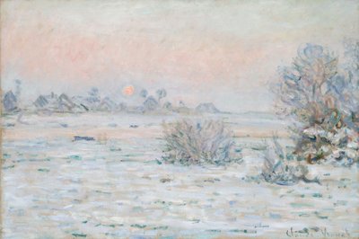Téli nap a Lavacourtban alkotó: Claude Monet