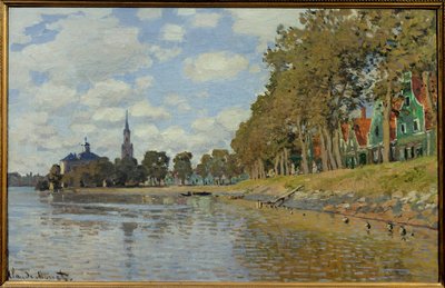 Zaandam. 1871. (0,48 x 0,73 cm) Holland táj. Olaj, vászon, Claude Monet (1840-1926). Musee d