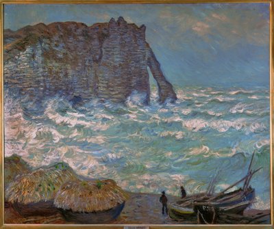 Étretat, viharos tenger alkotó: Claude Monet