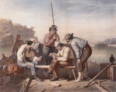 Szoros helyzetben, Mississippi Raftsmen kártyajáték alkotó: Claude Régnier