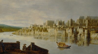 A Temze a Westminster lépcsőjénél alkotó: Claude de Jongh