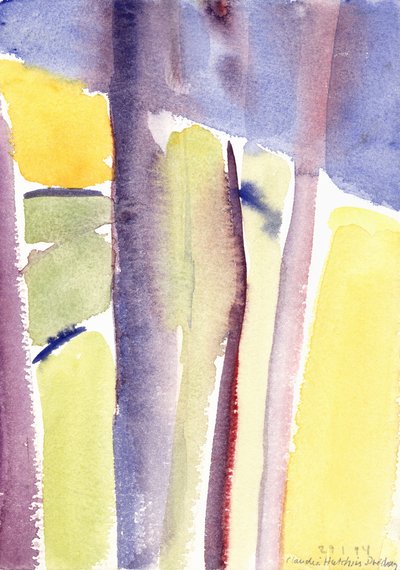 Tóra néző fák, 1994 (akvarell) alkotó: Claudia Hutchins Puechavy