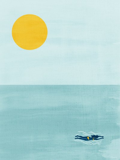 Ocean Sun úszó alkotó: Claudia Spano'