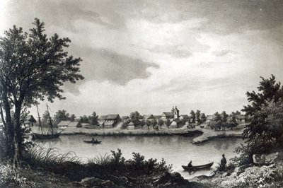 Valdivia, H. Wander-Burch vésett „Chile történelméből”, 1836 alkotó: Claudio Gay