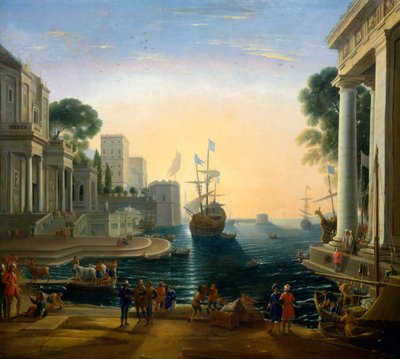 „Kikötő” Claude Lorraine után, 1820 alkotó: Clause Lorraine