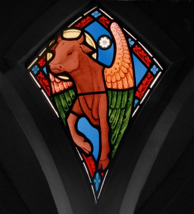 Bika, 1865 (ólomüveg) alkotó: Clement James Heaton