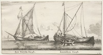 Különféle hajók és Amszterdam kilátásai (Verscheÿde Ships és Gesichten van Amstelredam), II. rész: Egy fríz bilander. Egy Gelderland Bilander alkotó: Clement de Jonghe