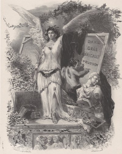 Kortárs művészek, kb. 1847. alkotó: Célestin Nanteuil