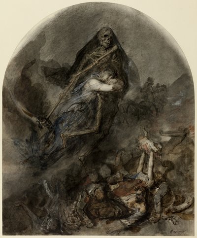 A halál allegóriája alkotó: Clément Auguste Andrieux