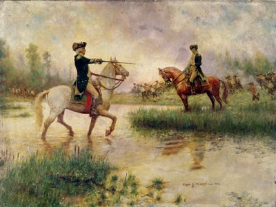 Washington Lee megrovása (olaj a panelen) alkotó: Clyde Osmer Deland