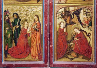 Szent Margit legendája, a strasbourgi Szent Madeleine kolostor oltára alkotó: Coburg Master