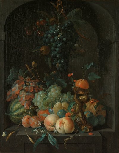 Csendélet gyümölccsel alkotó: Coenraet Roepel