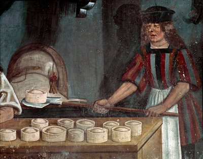 A pékség, részlet (freskó) alkotó: Colin Maestro